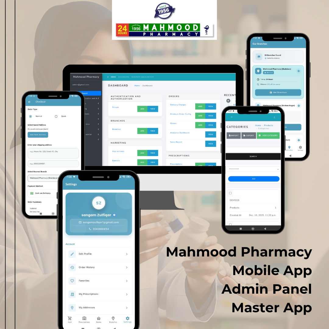Mahmood Pharmacy Since 1956 Mobile App